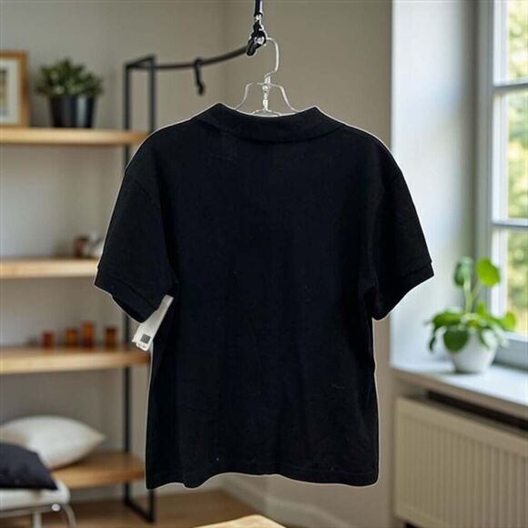 LACOSTE Men's Classic Fit Polo Shirt Size M (46) Black - Picture 3 of 5